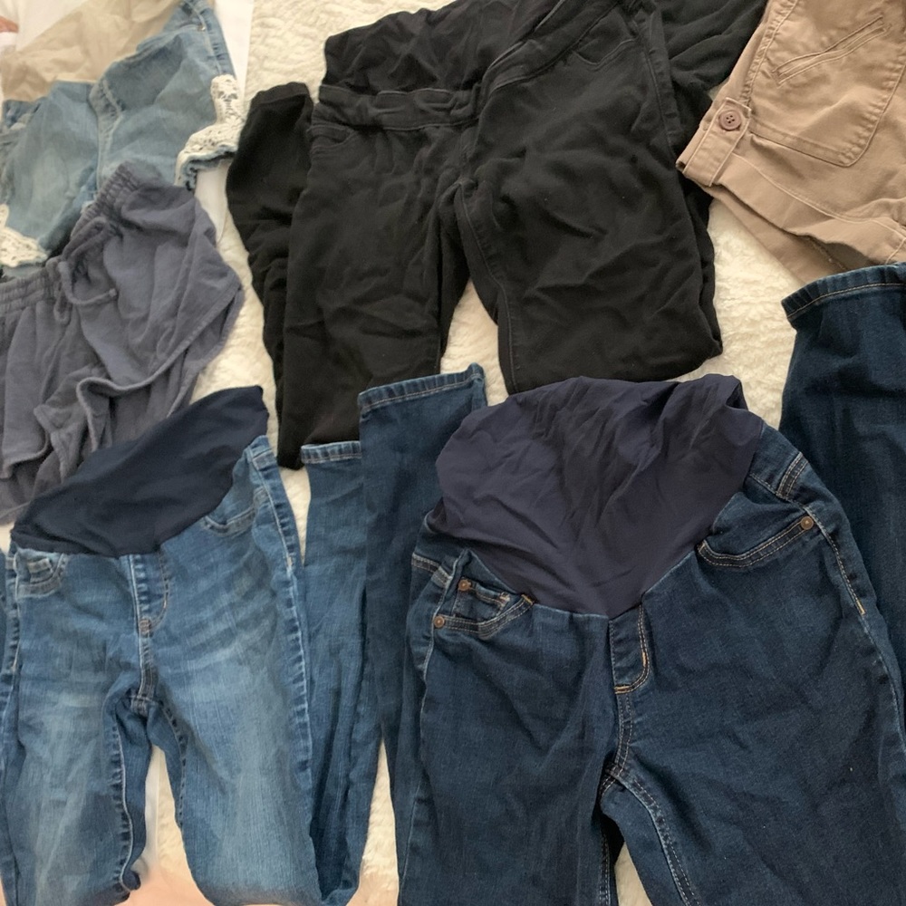 Maternity Bottoms Bundle - 7 Pieces